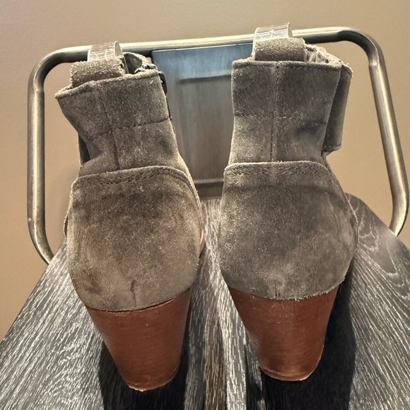 Diba Charcoal Suede Ankle Booties - Picture 11 of 11